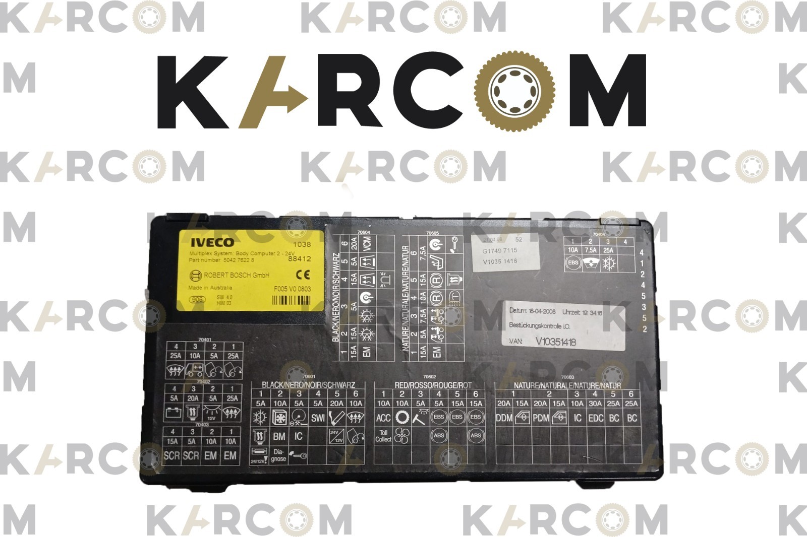 IVECO 504276228 Body Computer ECU * USED TRUCK PARTS UK