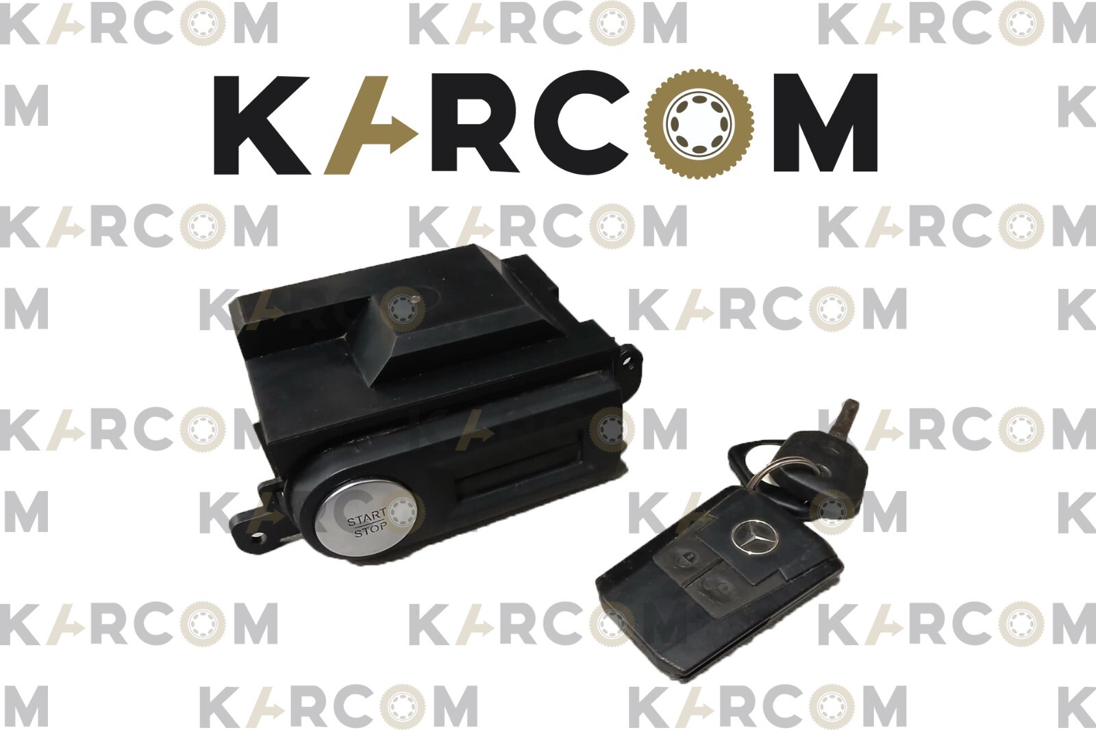 Mercedes Stop Start Ignition Switch & Key A0004464208 * USED TRUCK HGV PARTS UK