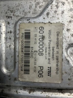 60100008 P06 ALT NO. 7485020544 VOLVO / Renault Engine ECU * USED *UK - Image 2